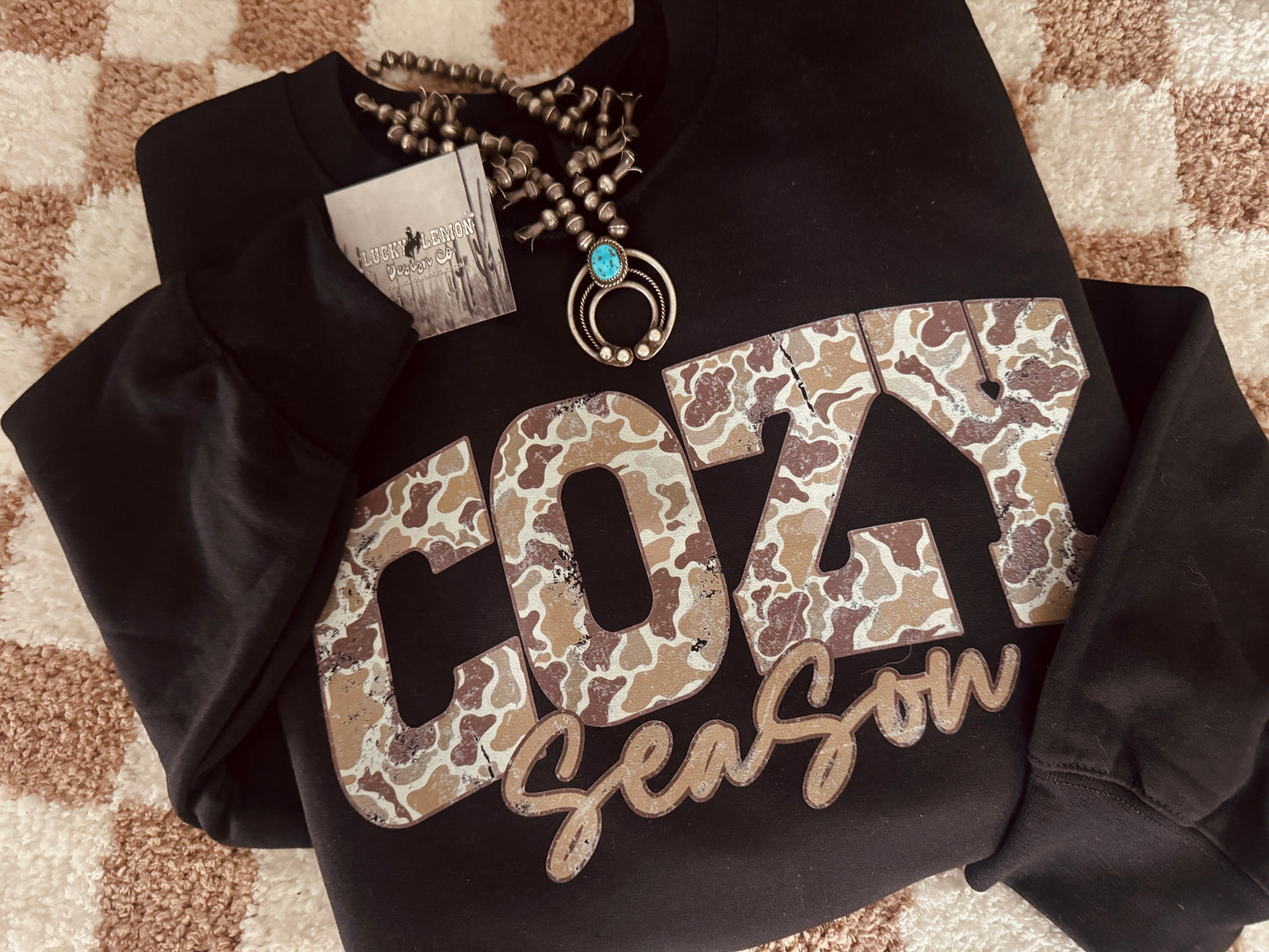 Cozy season crewneck sweatshirt