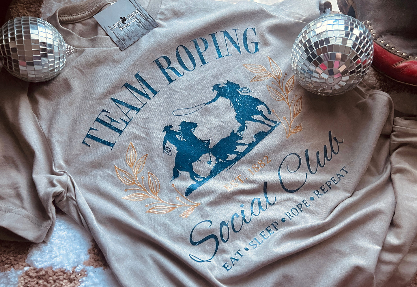 Team roping tshirt
