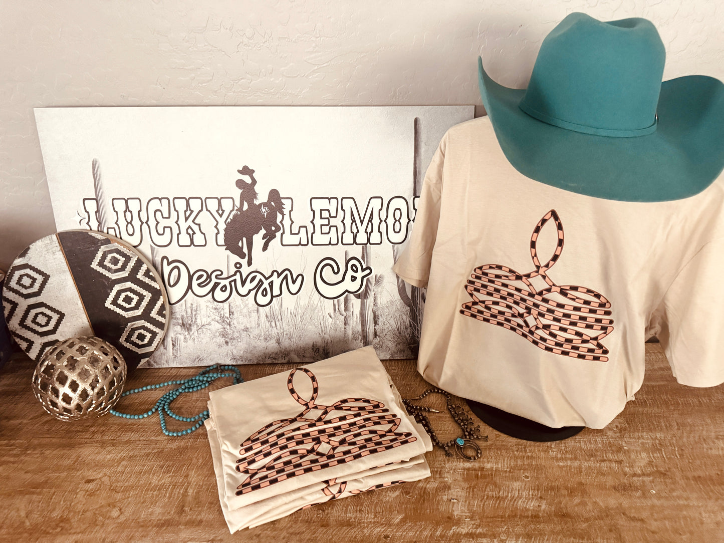 Check Boot stitch tshirt