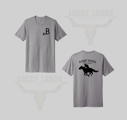 Dart B ranch gray tshirt