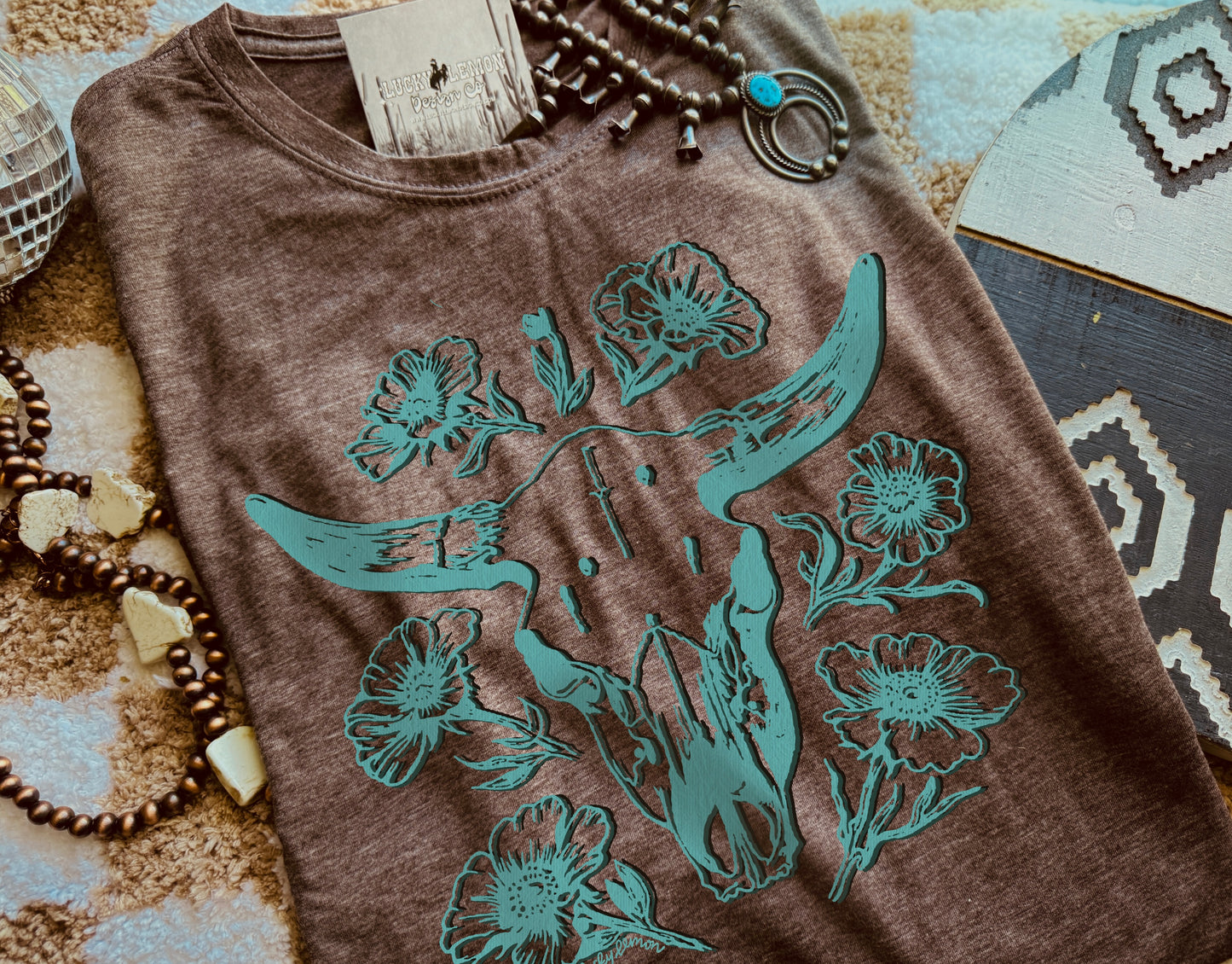 Blooming skull Tshirt
