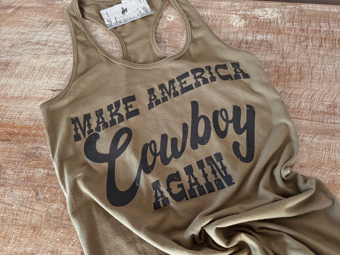 Make America cowboy tank