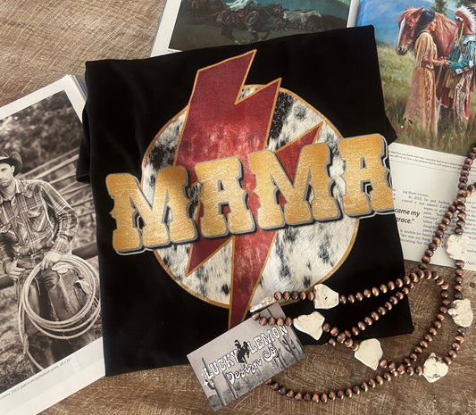 Cowhide mama Tshirt