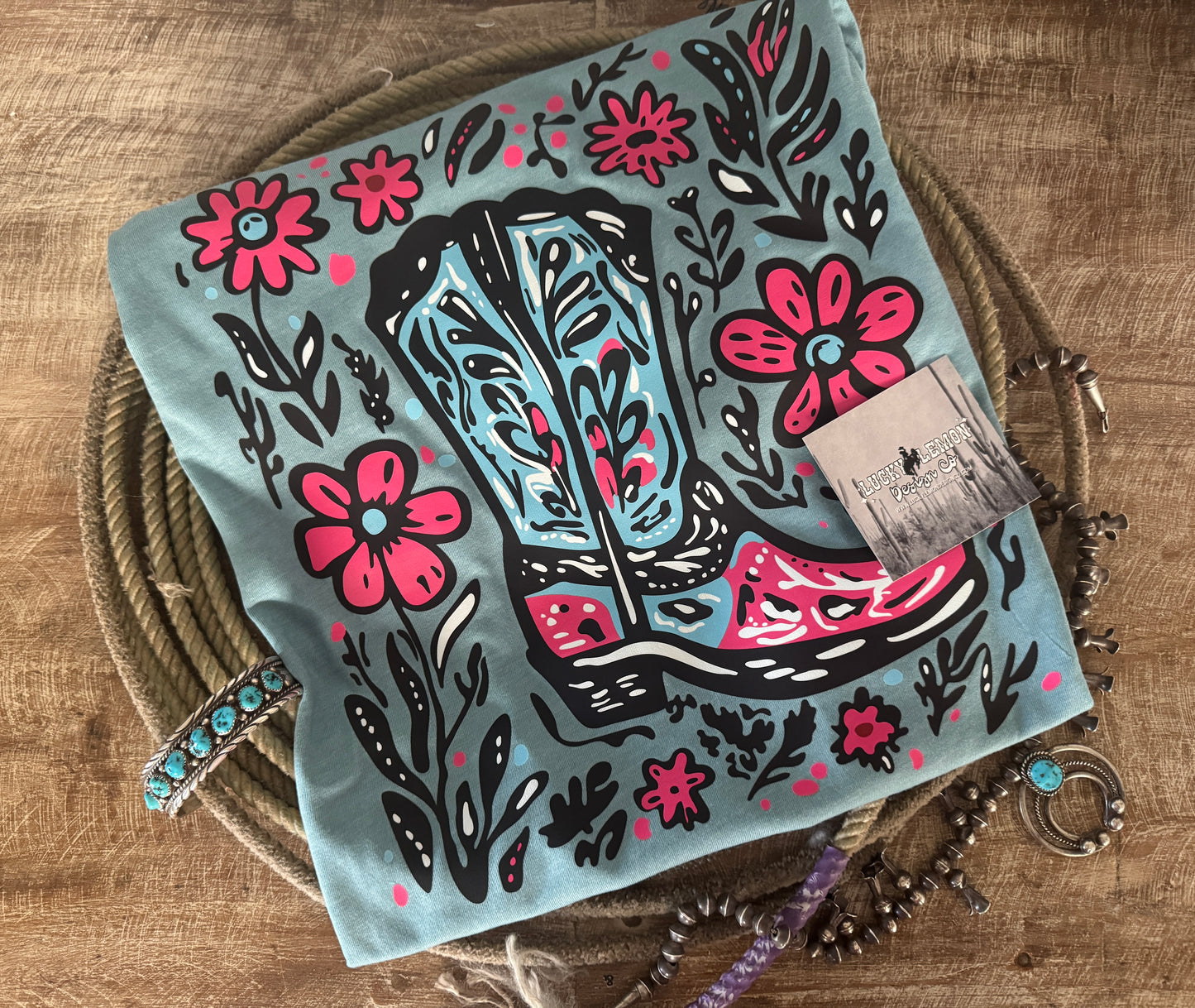 Boot in Bloom Tshirt