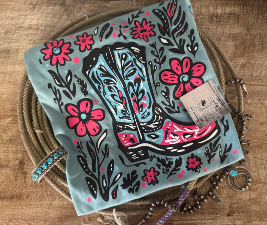 Boot in Bloom Tshirt