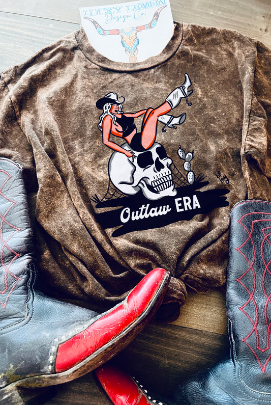 Outlaw era mineral wash Tshirt
