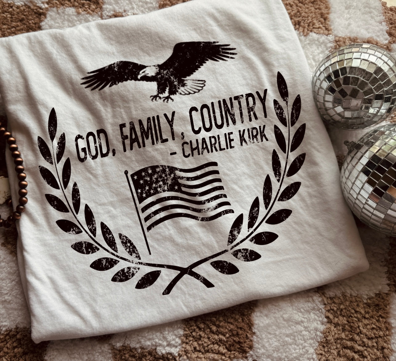 Donation Tshirt - god family country